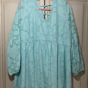 Mint Baby Doll Blouse